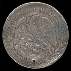1904 Mexico MoAM 1 Peso VF/XF (COI-8641)