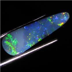 3.45ct Australian Black Opal Doublet Full Fire (GEM-36413)