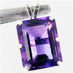 3.47twc Amethyst Sterling Pendant (JEW-2637)