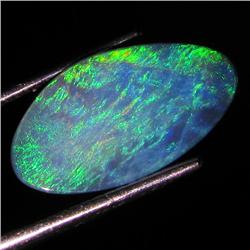 2.9ct Australian Black Opal Doublet Full Fire (GEM-36234)