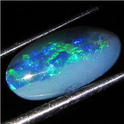 1.95ct Australian Black Opal Doublet Full Fire (GEM-36156)