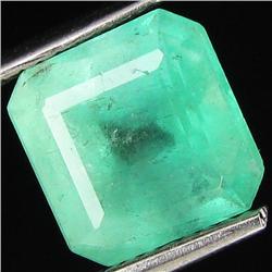 3.08ct Natural Colombian Emerald Cut Mint Green (GEM-29372)