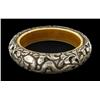 Vintage Tibet Bone Silver Bangle Bracelet (ANT-1591)