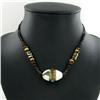 Tibet Shell Agate Bead Choker Necklace (JEW-3185)