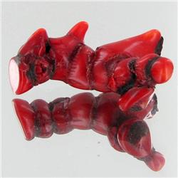 42.4ct Red Coral Freeform (MIN-000623)