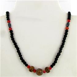 Tibet Dzi Bead Necklace (ANT-1667)