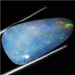 5.94ct Australian Black Opal Doublet Full Fire (GEM-35966)