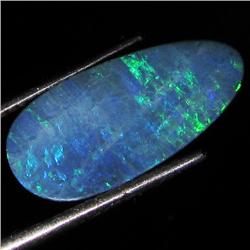 2.7ct Australian Black Opal Doublet Full Fire (GEM-35874)