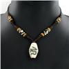 Image 3 : Tibet Shell Agate Bead Nickel Necklace (JEW-3271)