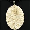 100twc Coral Fossil Pendant Necklace (JEW-3042)