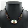 Tibet Shell Agate Bead Choker Necklace (JEW-3187)
