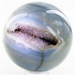 3180ct Crystal Agate Amethyst Sphere (MIN-000084)