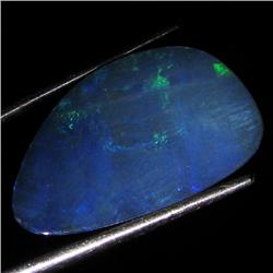 4.45ct Australian Black Opal Doublet Full Fire (GEM-36289)