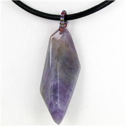 105twc Natural Amethyst Pendant Necklace (JEW-3487)