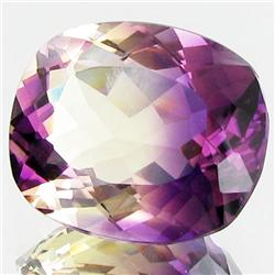 24.59ct    Purple  Yellow Bolivia Ametrine Cushion (GEM-33365)