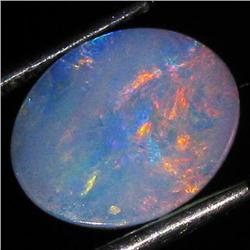 1.46ct Australian Black Opal Doublet Full Fire (GEM-36138)