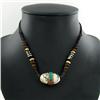 Image 1 : Tibet Shell Agate Bead Choker Necklace (JEW-3189)