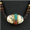Image 2 : Tibet Shell Agate Bead Choker Necklace (JEW-3189)