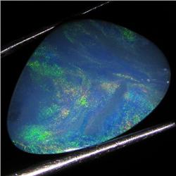 5.6ct Australian Black Opal Doublet Full Fire (GEM-36545)