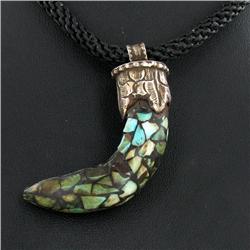 Tibet Nickel Turquoise Coral Choker Necklace (JEW-3299)