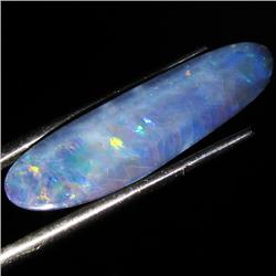 5.6ct Australian Black Opal Doublet Full Fire (GEM-36074)