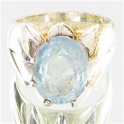 67.87twc Aquamarine Sterling Ring (JEW-2799)