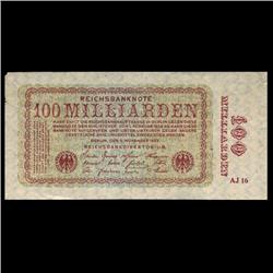 1923 Germany 100m Mark Crisp Uncirculated Note (CUR-05852)