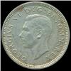 1944 Britian 3p Silver AU+ Scarce (COI-8810)