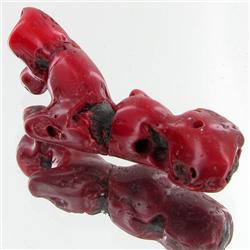 64.5ct Red Coral Freeform (MIN-000664)