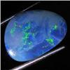 7.04ct Australian Black Opal Doublet Full Fire (GEM-36047)