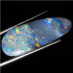 4.95ct Australian Black Opal Doublet Full Fire (GEM-36409)