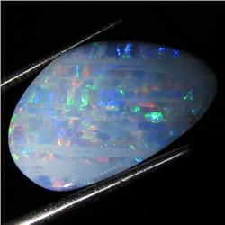 5.45ct Australian Black Opal Doublet Full Fire (GEM-36217)