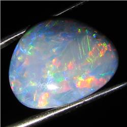 5.75ct Australian Black Opal Doublet Full Fire (GEM-36265)