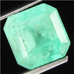 3.12ct Natural Colombian Emerald Cut Mint Green (GEM-29377)
