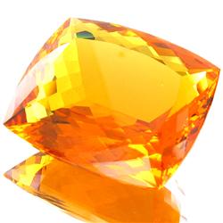 132.70ct Cushion Cut Orange Yellow Citrine (GEM-23600)