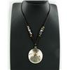 Image 2 : Tibet Shell Agate Bead Nickel Necklace (JEW-3175)