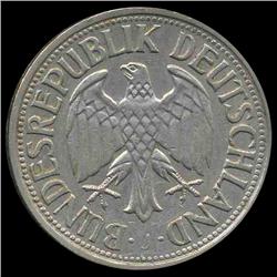 1955J Germany 1 Mark Hi Grade RARE (COI-8137)