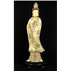 Image 1 : Chinese Handcarved Bone Standing Tibet Buddha on Base (CLB-713)