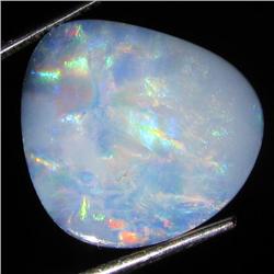 6.3ct Australian Black Opal Doublet Full Fire (GEM-36208)