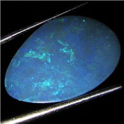 5.5ct Australian Black Opal Doublet Full Fire (GEM-36557)