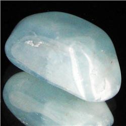 29.25ct Strong Blue Freeform Aquamarine Cabochon (GEM-33696)