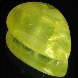 28.55ct Lemon Prehnite Cabochon (GEM-35684)
