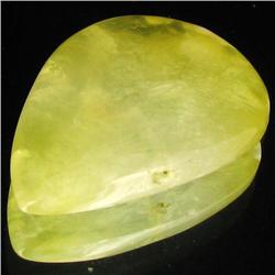 30.8ct Lemon Prehnite Cabochon (GEM-35688)