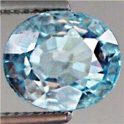 5.48ct  Lustrous Natural Cambodia Blue Zircon (GEM-35113)