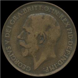 1912H Britain 1p F/VF ERROR (COI-8890)