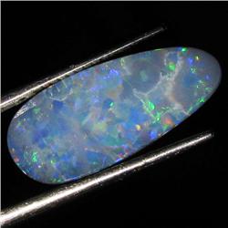 4.35ct Australian Black Opal Doublet Full Fire (GEM-36522)