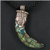 Tibet Nickel Turquoise Coral Choker Necklace (JEW-3270)