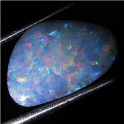 3.7ct Australian Black Opal Doublet Full Fire (GEM-36198)