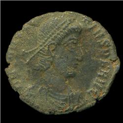 300AD Roman Bronze Coin Higher Grade (COI-9428)