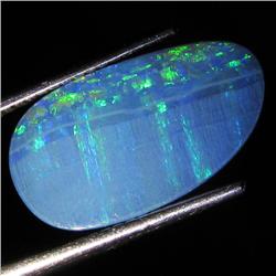 4ct Australian Black Opal Doublet Full Fire (GEM-36527)